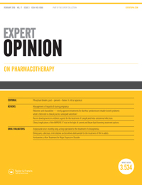 Cover image for Expert Opinion on Pharmacotherapy, Volume 17, Issue 3, 2016