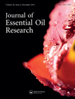Cover image for Journal of Essential Oil Research, Volume 26, Issue 6, 2014