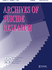 Cover image for Archives of Suicide Research, Volume 23, Issue 2, 2019