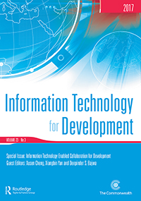 Cover image for Information Technology for Development, Volume 23, Issue 3, 2017
