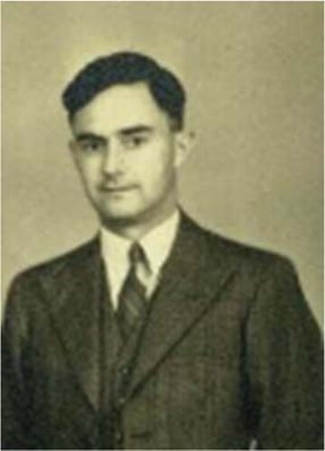 Figure 2. Trevor Ellett while on the teaching staff of Massey Agricultural College's dairy team, photographed around 1947. https://www.stuff.co.nz/business/farming/85752945/ryegrass-pioneer-and-massey-patron-dies