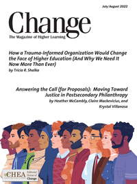 Cover image for Change: The Magazine of Higher Learning, Volume 54, Issue 4, 2022