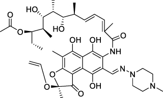 Figure 2 Structure of Rifamycin.Citation37