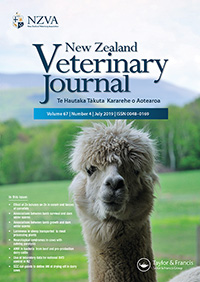 Cover image for New Zealand Veterinary Journal, Volume 67, Issue 4, 2019