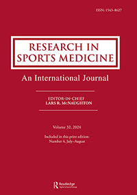 Cover image for Research in Sports Medicine, Volume 32, Issue 4, 2024