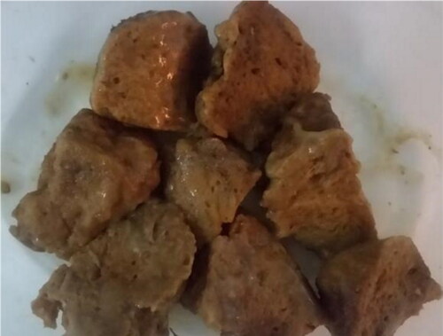 Figure 1. Home-made seitan. Source: prepared by Manijeh Mistry (principal author)