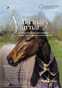 Cover image for New Zealand Veterinary Journal, Volume 71, Issue 6, 2023