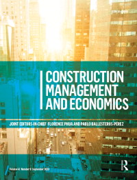 Cover image for Construction Management and Economics, Volume 41, Issue 9, 2023