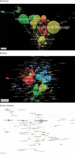 Figure 12. Co-citation by source network visualization.