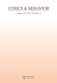Cover image for Ethics & Behavior, Volume 29, Issue 2, 2019