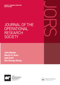 Cover image for Journal of the Operational Research Society, Volume 73, Issue 8, 2022