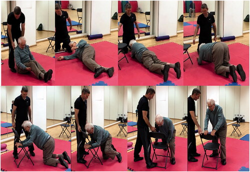 Figure 4. Major modification to the IGO standard – participant unable to adhere to the IGO standard until stage 4, where use of chair achieves only partial adherence. Source: Authors.