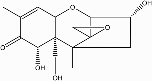 Figure 1. Chemical structure of DON.