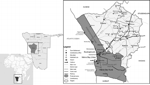 Figure 2 Map of Erongo region. Source: http://www.erc.com.na/maps/erongo-region/.