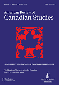 Cover image for American Review of Canadian Studies, Volume 51, Issue 1, 2021