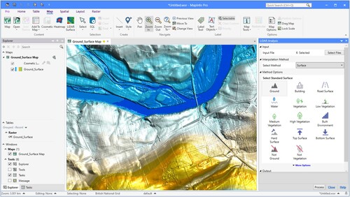 Figure 9. MapInfo Pro - LiDAR