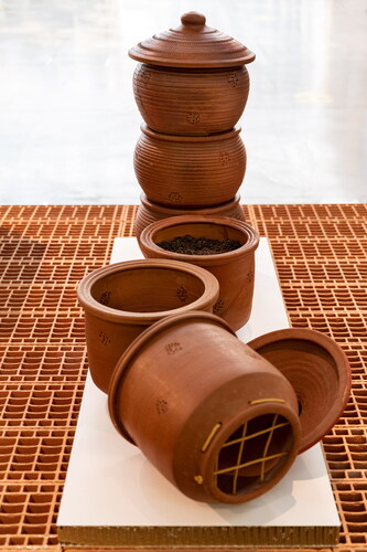 Figure 4 Daily Dump, hand-made terracotta compost pots. c. Sandrine Binoux.