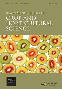 Cover image for New Zealand Journal of Crop and Horticultural Science, Volume 44, Issue 1, 2016