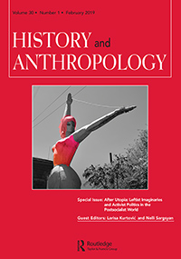 Cover image for History and Anthropology, Volume 30, Issue 1, 2019