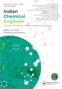 Cover image for Indian Chemical Engineer, Volume 66, Issue 1, 2024
