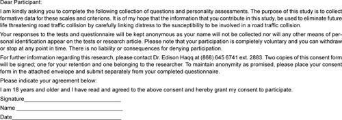 Figure S1 Consent form to participate in research.