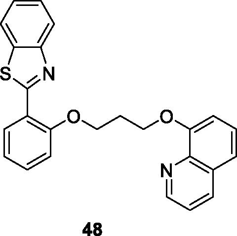 Figure 29. Quinolone based benzothiazole derivative 48.