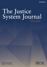 Cover image for Justice System Journal, Volume 43, Issue 3, 2022