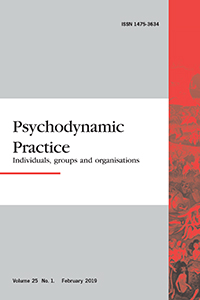 Cover image for Psychodynamic Practice, Volume 25, Issue 1, 2019