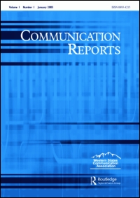 Cover image for Communication Reports, Volume 30, Issue 2, 2017