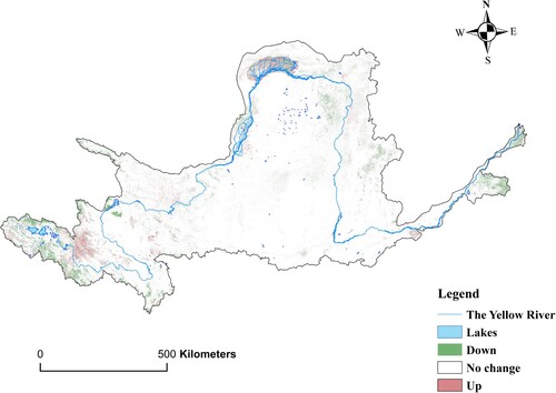 Figure 8. Salinization degree change map.