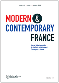 Cover image for Modern & Contemporary France, Volume 31, Issue 3, 2023