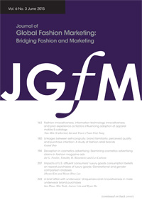 Cover image for Journal of Global Fashion Marketing, Volume 6, Issue 3, 2015