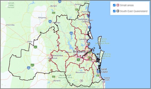 Figure 1. The South East Queensland local government area (LGA).