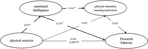 Figure 3 Chain mediation Model (M2 Male group).