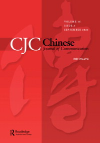 Cover image for Chinese Journal of Communication, Volume 16, Issue 3, 2023