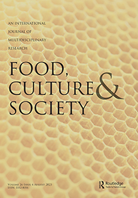 Cover image for Food, Culture & Society, Volume 26, Issue 4, 2023
