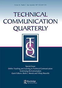 Cover image for Technical Communication Quarterly, Volume 26, Issue 3, 2017