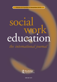 Cover image for Social Work Education, Volume 34, Issue 8, 2015