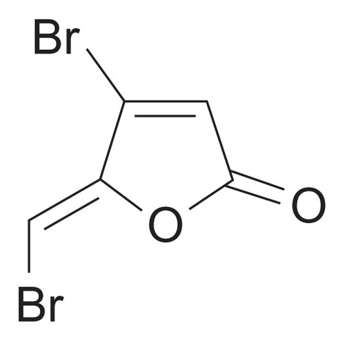 Figure 1 Chemical structure of (Z-)-4-bromo-5-(bromomethylene)-2(5H)-furanone.