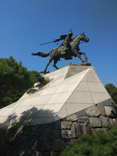 Figure 6. Equestrian statue of Kang Kam-ch’an, Naksŏngdae Park (Photograph by Author, 2023).