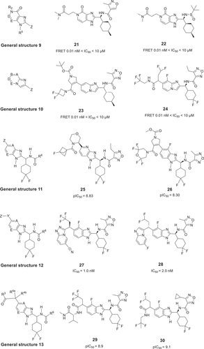 Figure 6. The general structure and examples of patented by UCB Biopharma Sprl.