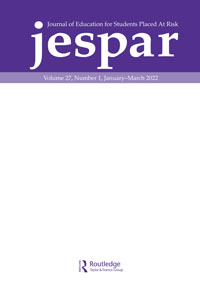 Cover image for Journal of Education for Students Placed at Risk (JESPAR), Volume 27, Issue 1, 2022
