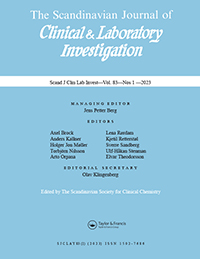 Cover image for Scandinavian Journal of Clinical and Laboratory Investigation, Volume 83, Issue 1, 2023