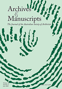 Cover image for Archives and Manuscripts, Volume 48, Issue 2, 2020