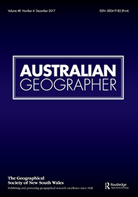 Cover image for Australian Geographer, Volume 48, Issue 4, 2017