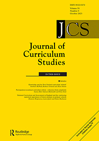 Cover image for Journal of Curriculum Studies, Volume 55, Issue 5, 2023