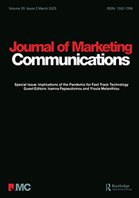 Cover image for Journal of Marketing Communications, Volume 29, Issue 2, 2023