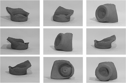 Figure 6. Images of the same amphora sherd from multiple angles.