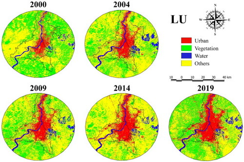 Figure A1. Land use maps for study area.