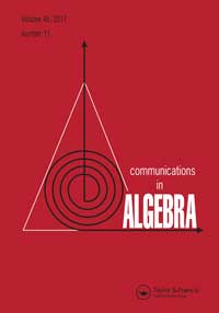 Cover image for Communications in Algebra, Volume 45, Issue 11, 2017